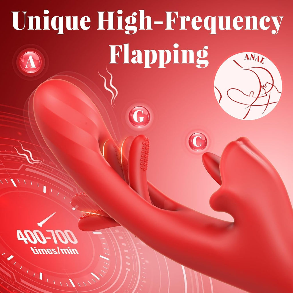 PulseRose 3-in-1 Rose Vibrator | Lick, Flap & Pulse