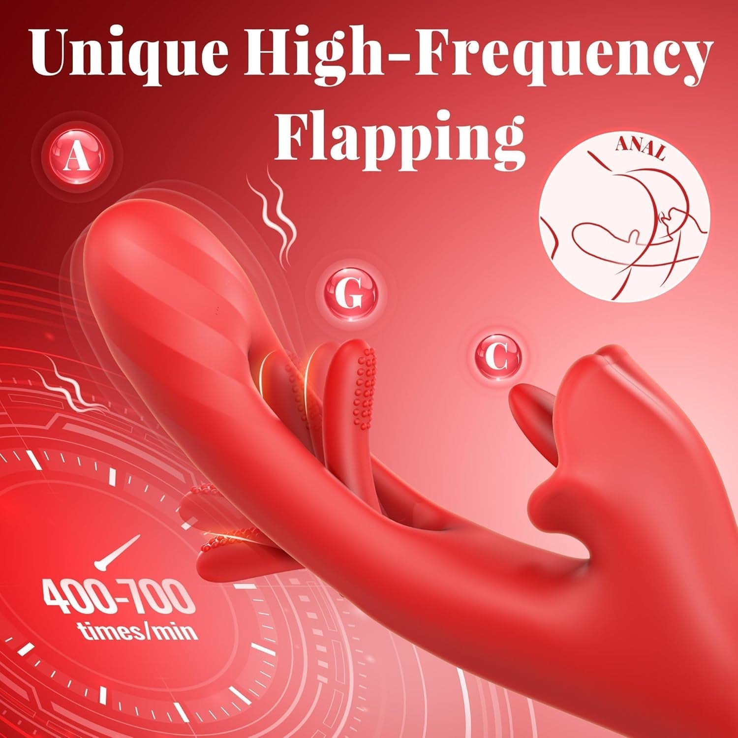 PulseRose 3-in-1 Rose Vibrator | Lick, Flap & Pulse