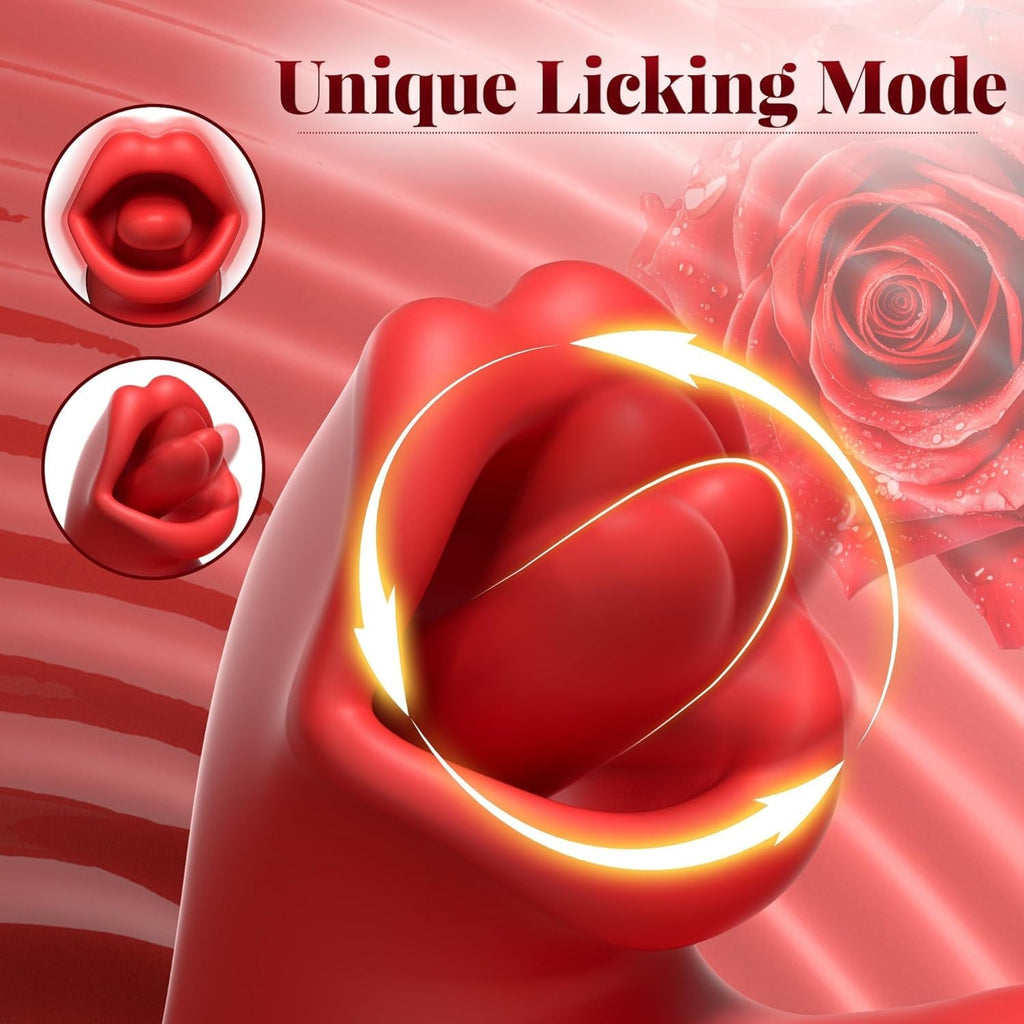 PulseRose 3-in-1 Rose Vibrator | Lick, Flap & Pulse