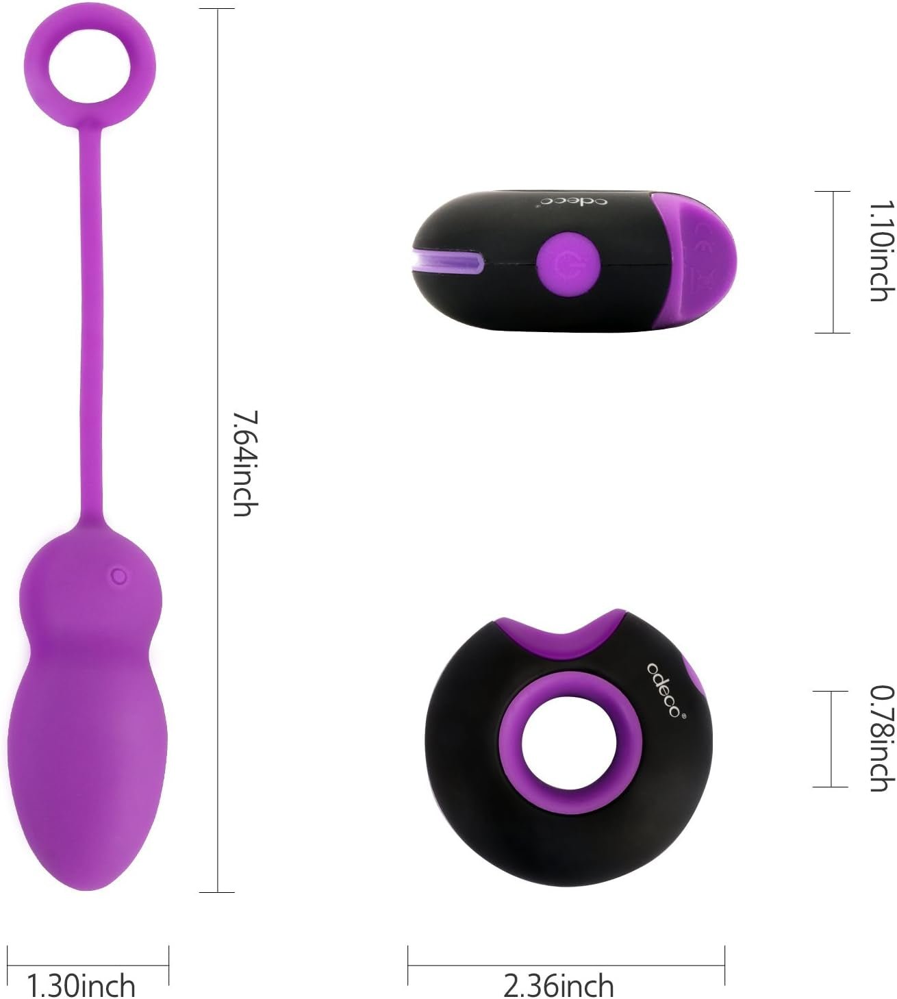 VioletBeam Remote Control Egg Vibrator