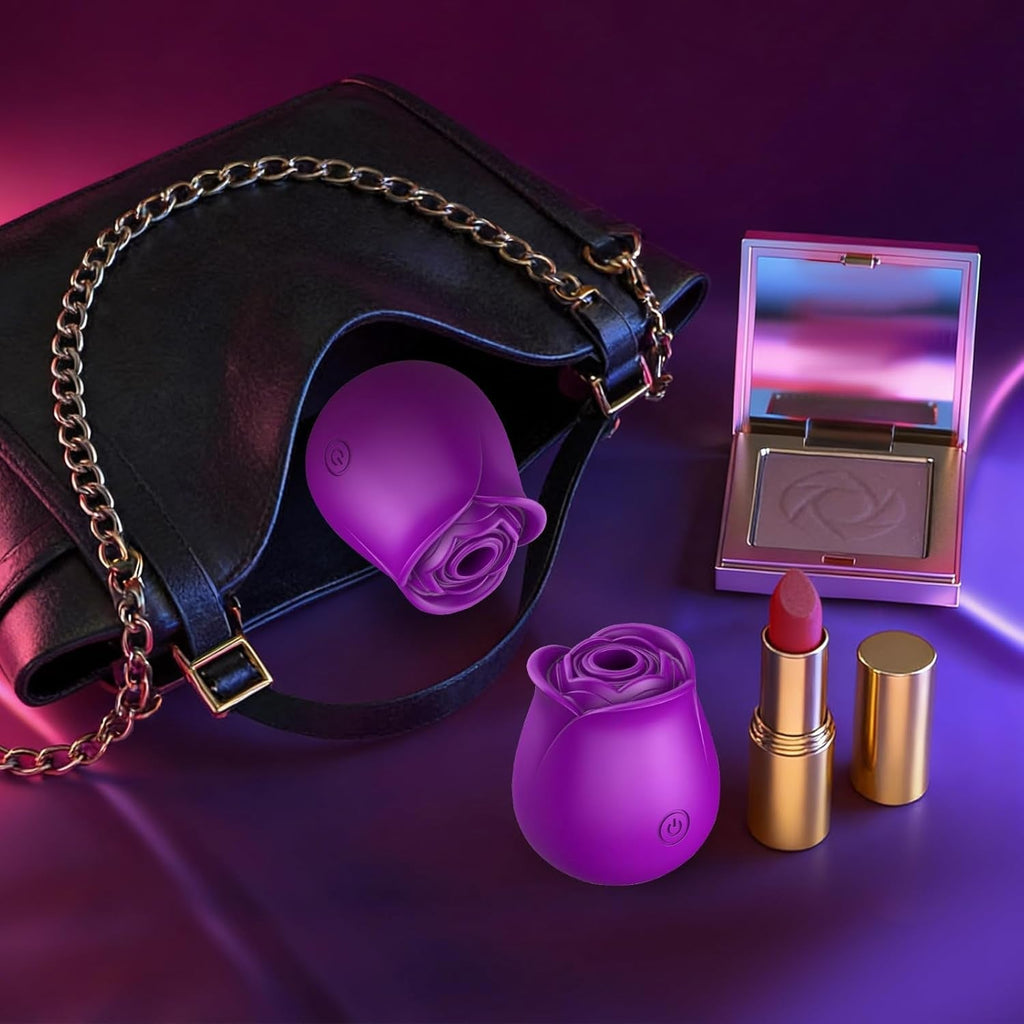 VioletBloom Purple App Controlled Rose Suction Vibrator