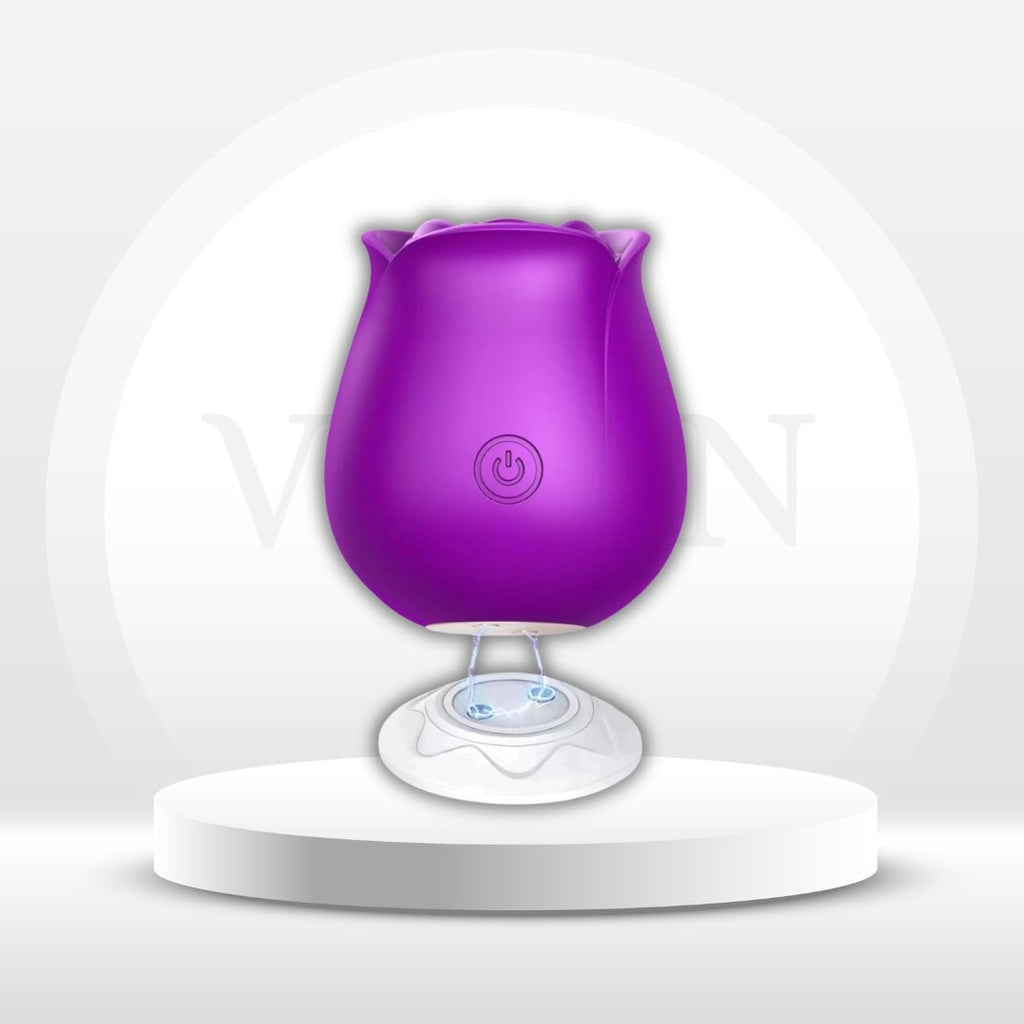 VioletBloom Purple App Controlled Rose Suction Vibrator