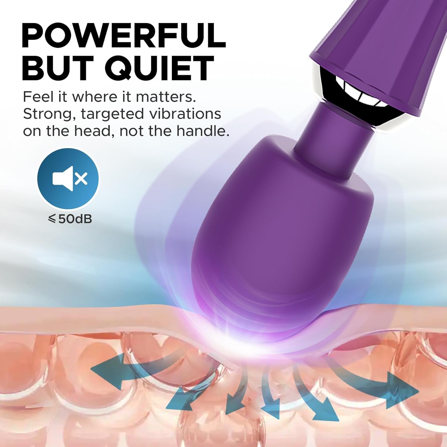 VioletReach Cordless Stimulation Wand Vibrator