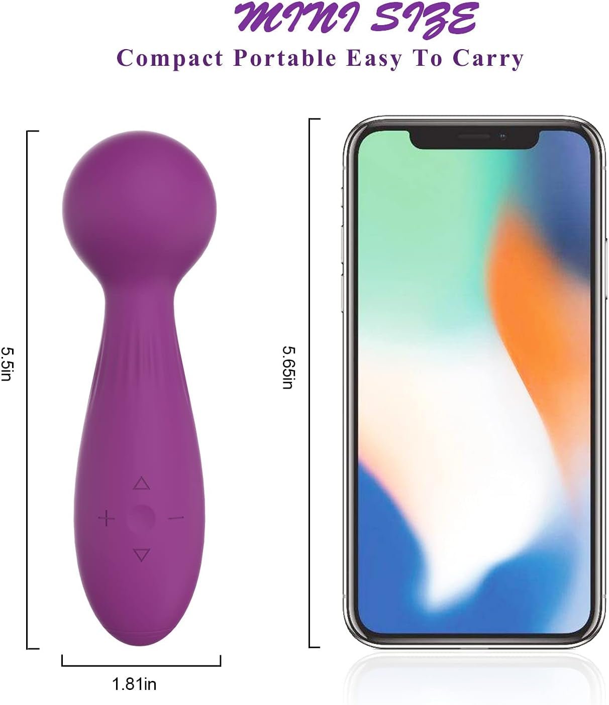 VioletRush Clit Stimulation Wand Vibrator