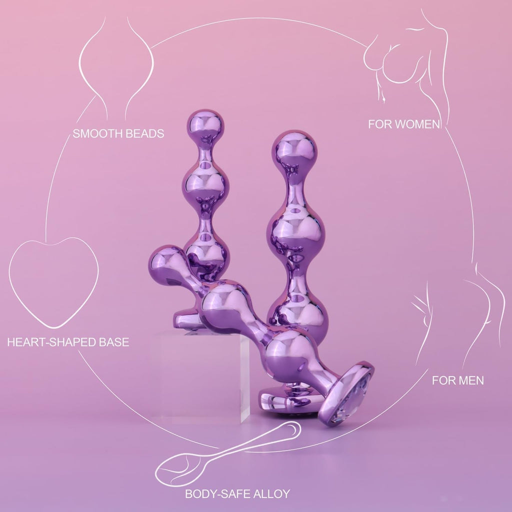 VioletSteel Luxe Butt Plug Trio
