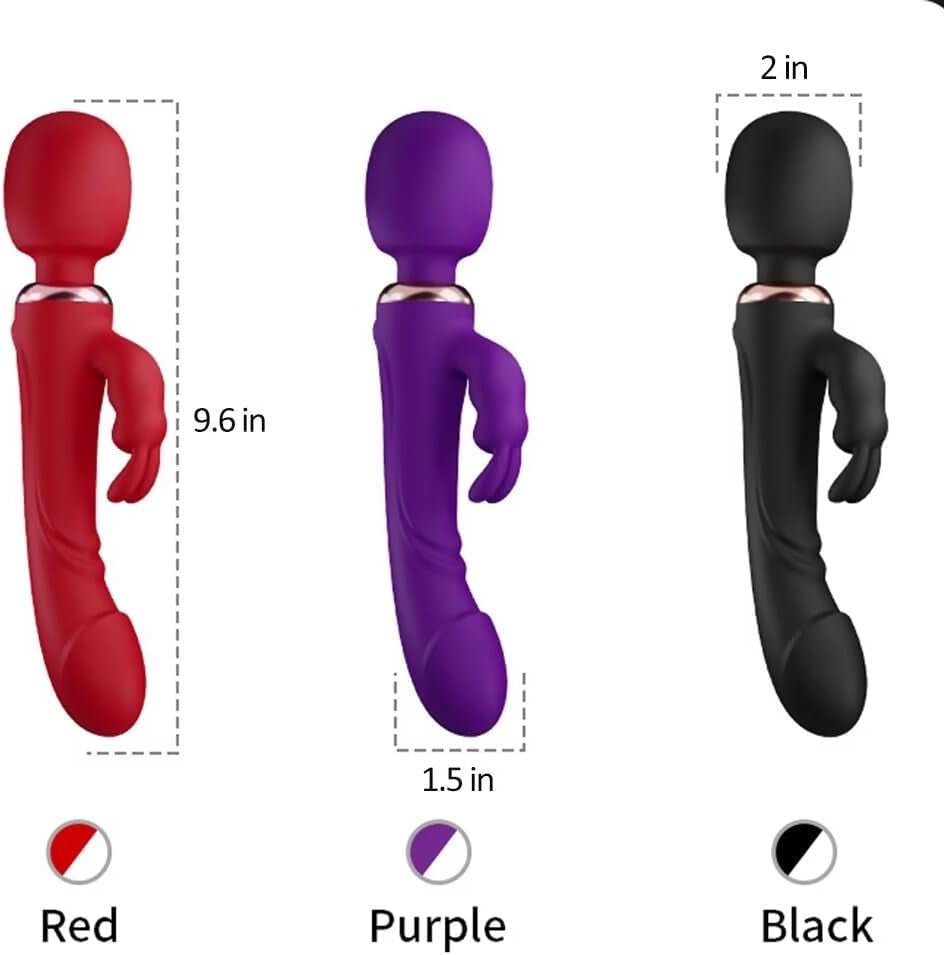 VioletTriad Triple Stimulation Rabbit Dildo Wand