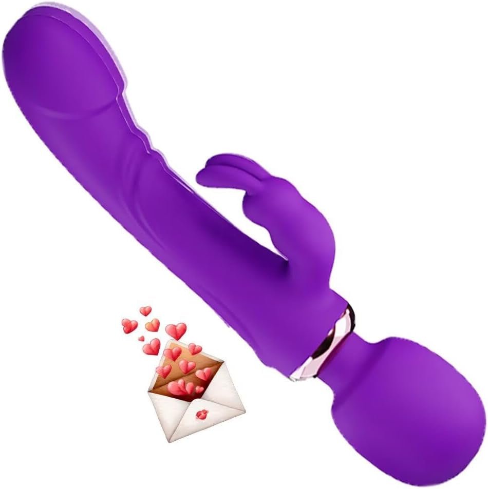 VioletTriad Triple Stimulation Rabbit Dildo Wand
