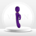 VioletTriad Triple Stimulation Rabbit Dildo Wand