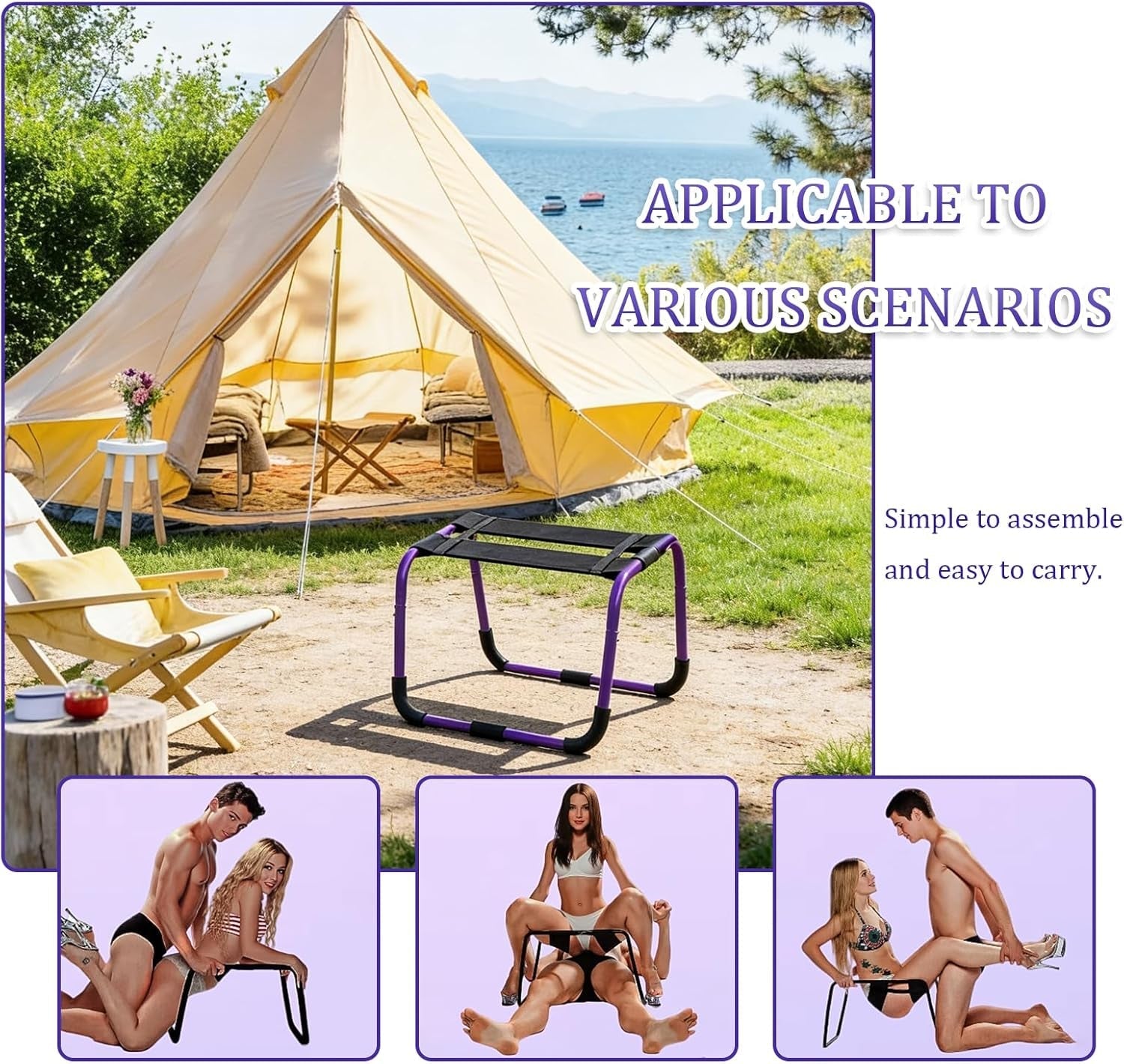 VioletWave Oversized Intimacy Chair with Bounce Support