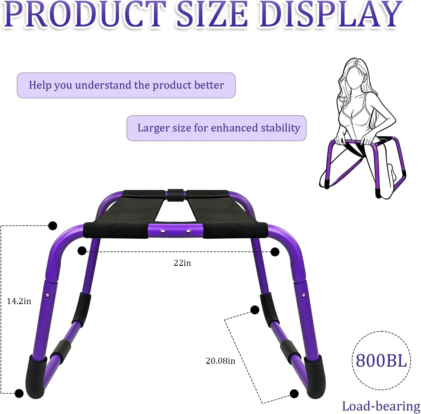 VioletWave Oversized Intimacy Chair with Bounce Support