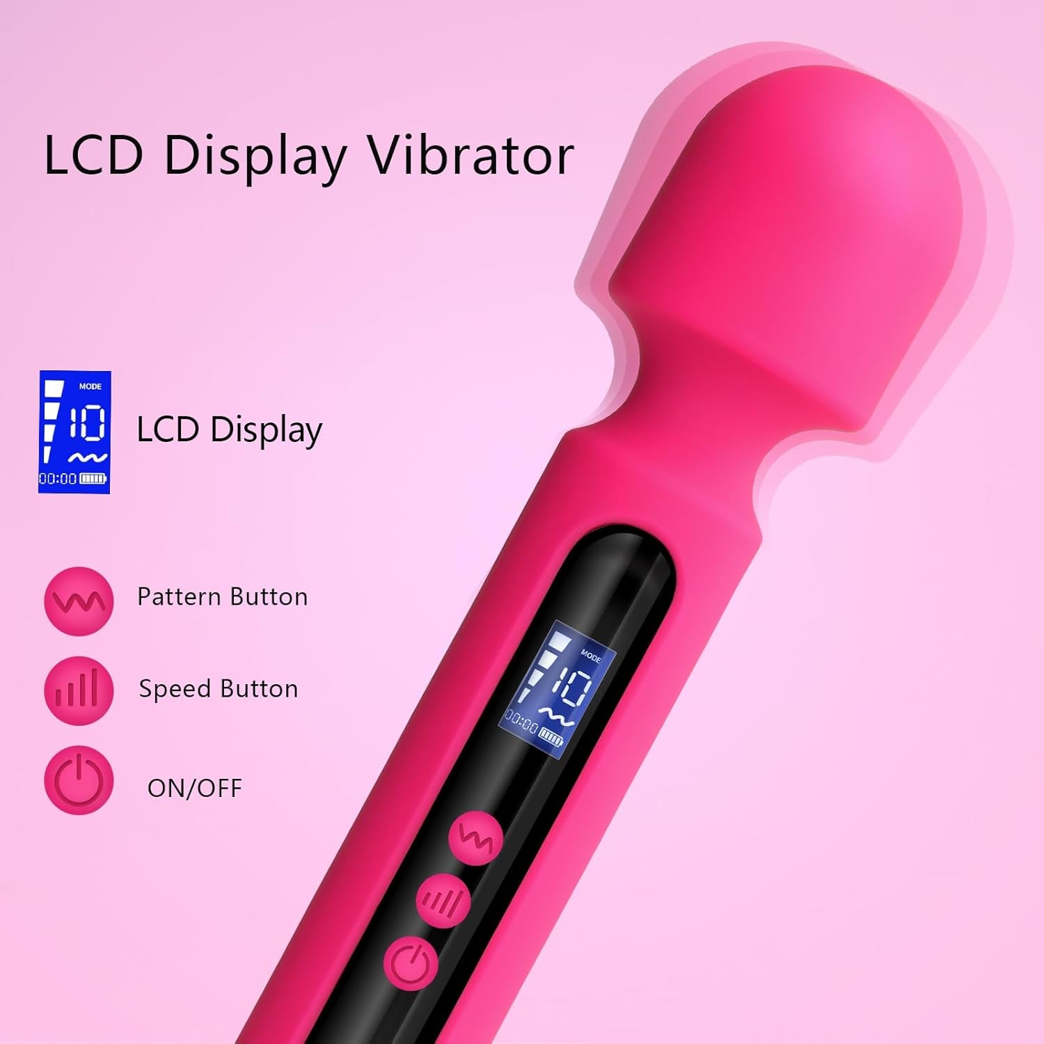 VisionVibe LCD Wand Vibrator