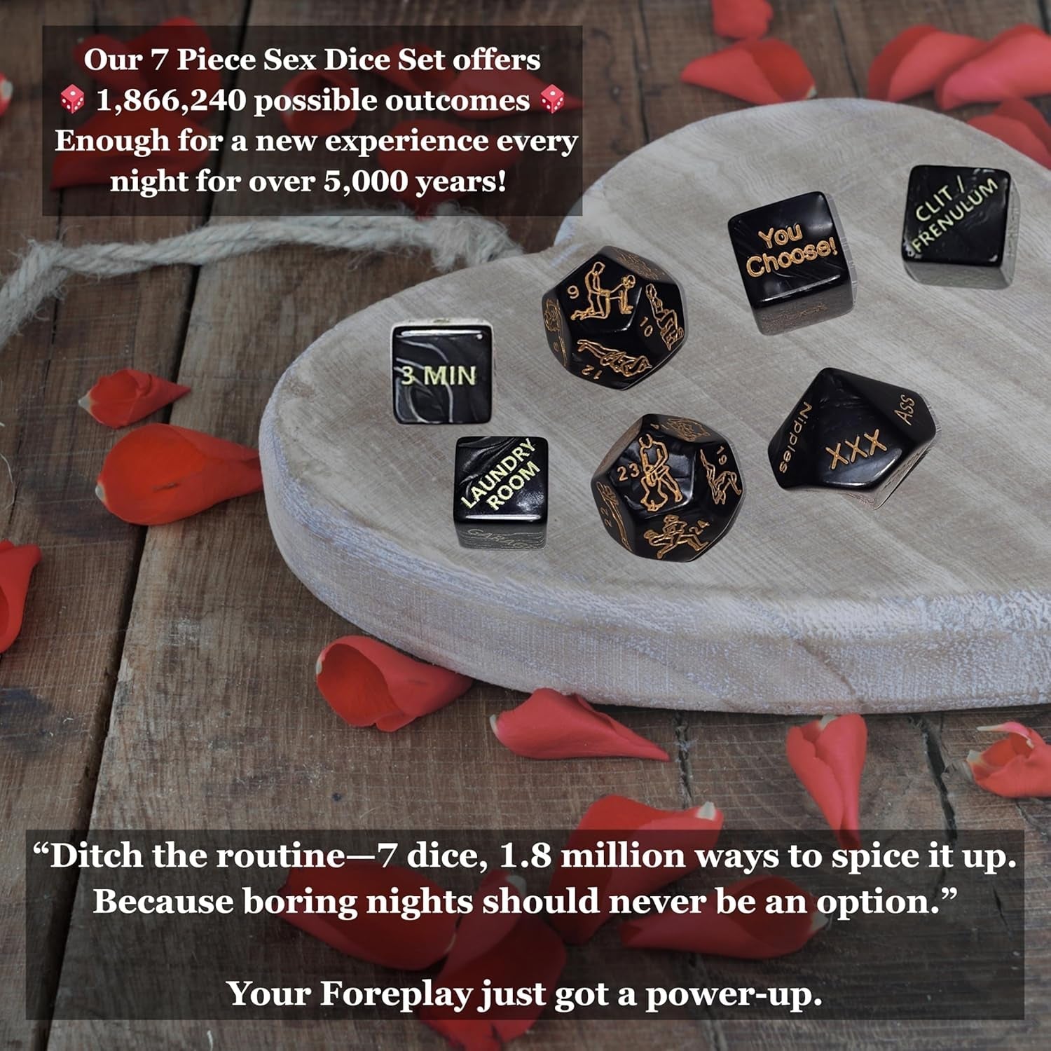 Vixen Roll & Ravish Sexy Couples Dice Game
