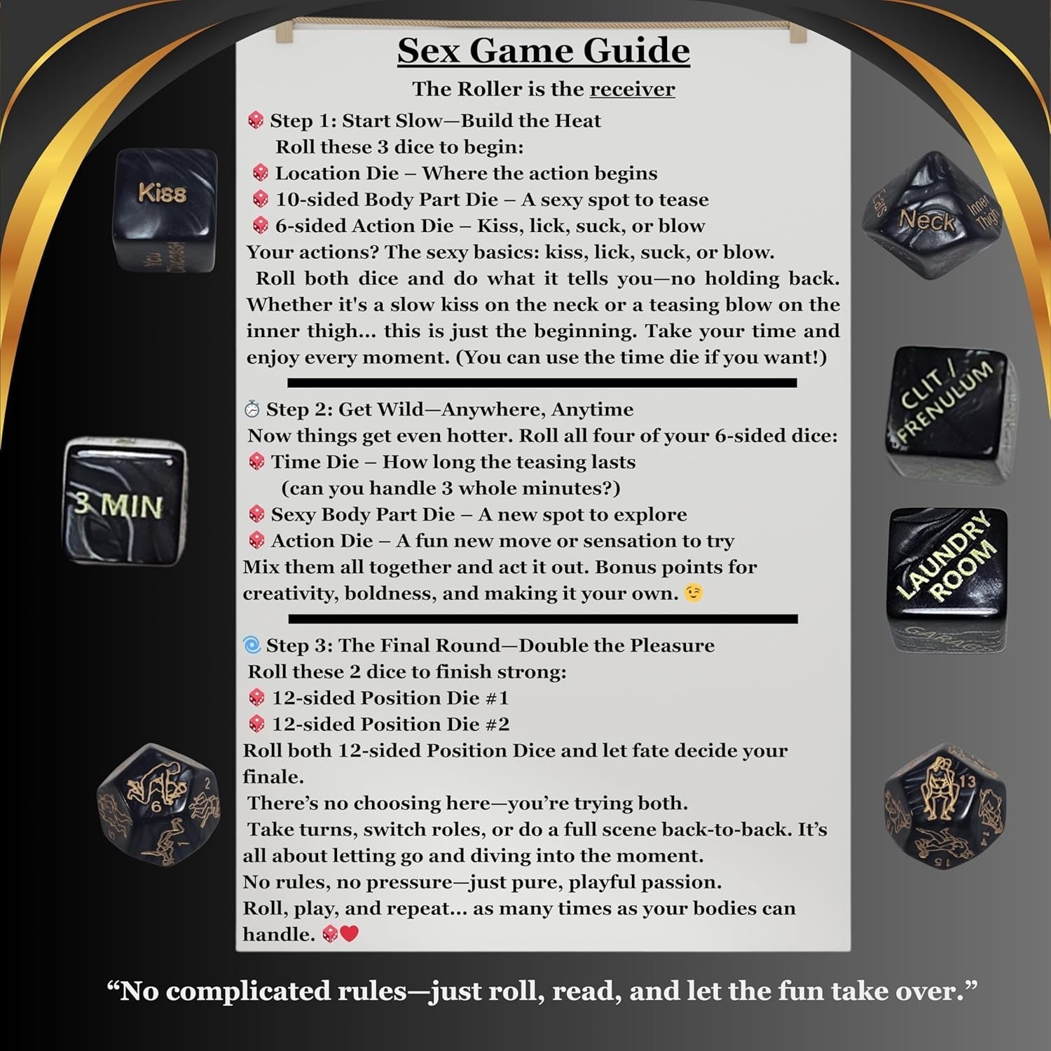 Vixen Roll & Ravish Sexy Couples Dice Game