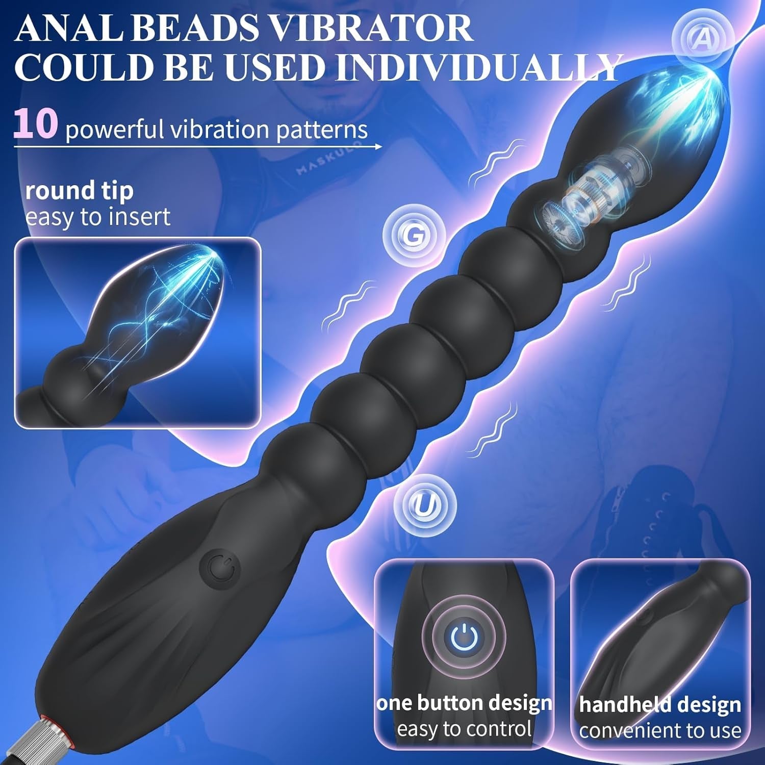 VixenBloom Inflatable Anal Beads Prostate Massager