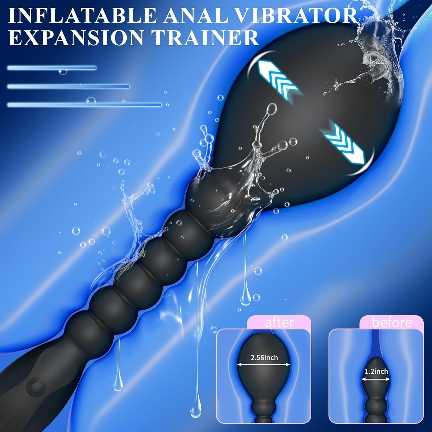 VixenBloom Inflatable Anal Beads Prostate Massager