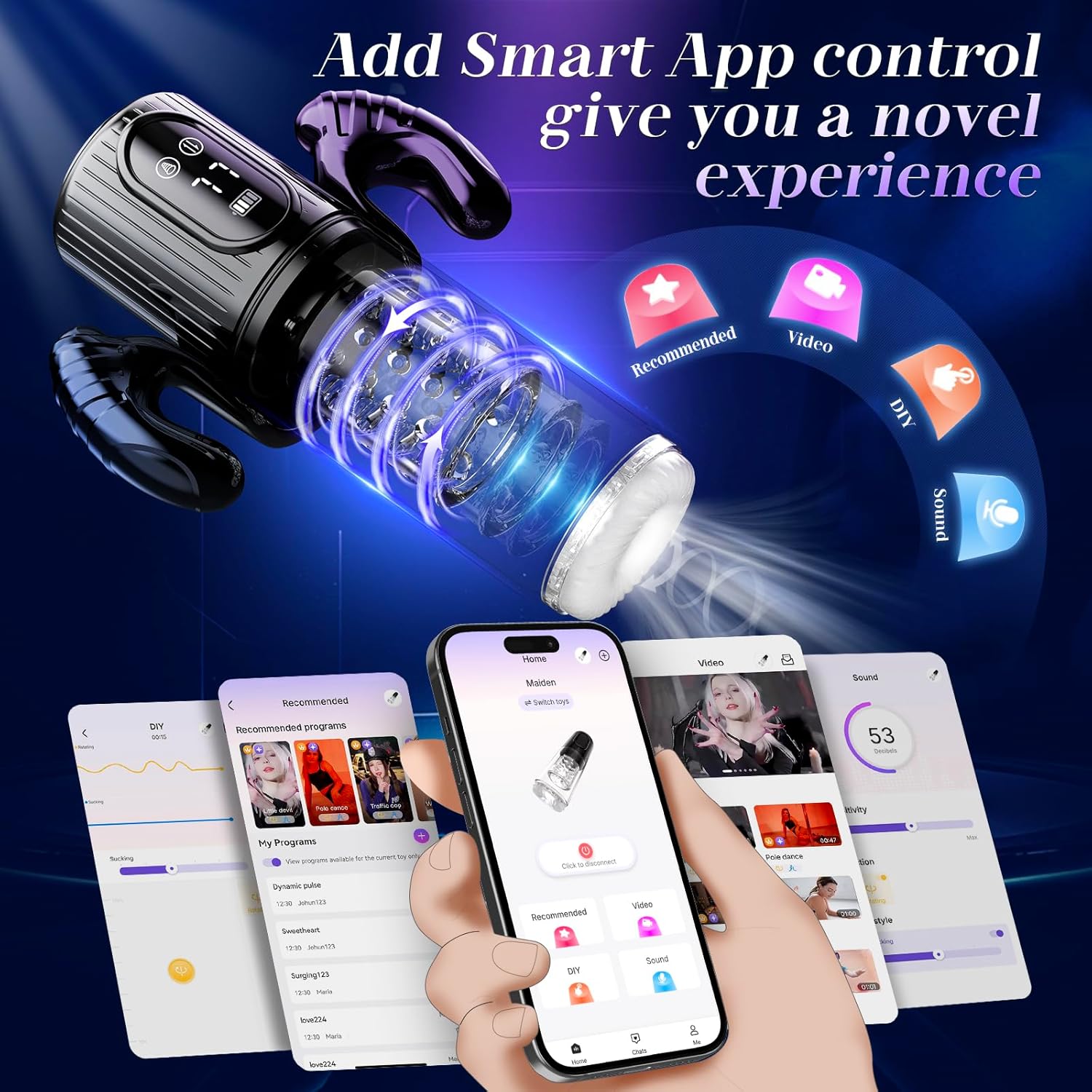 VixenCore 5-in-1 Thrusting Penis Pump Stroker