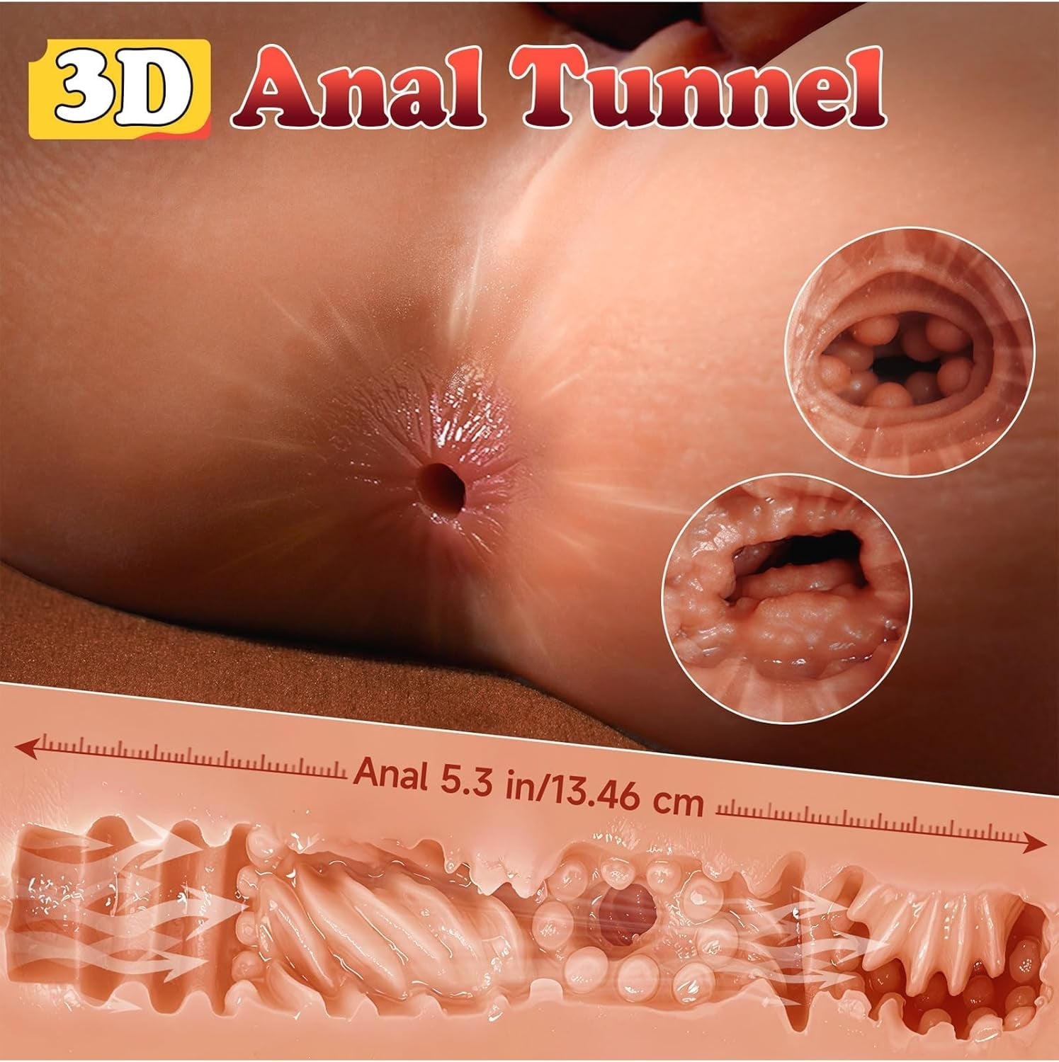 VixenFlex 360° Male Torso Dildo