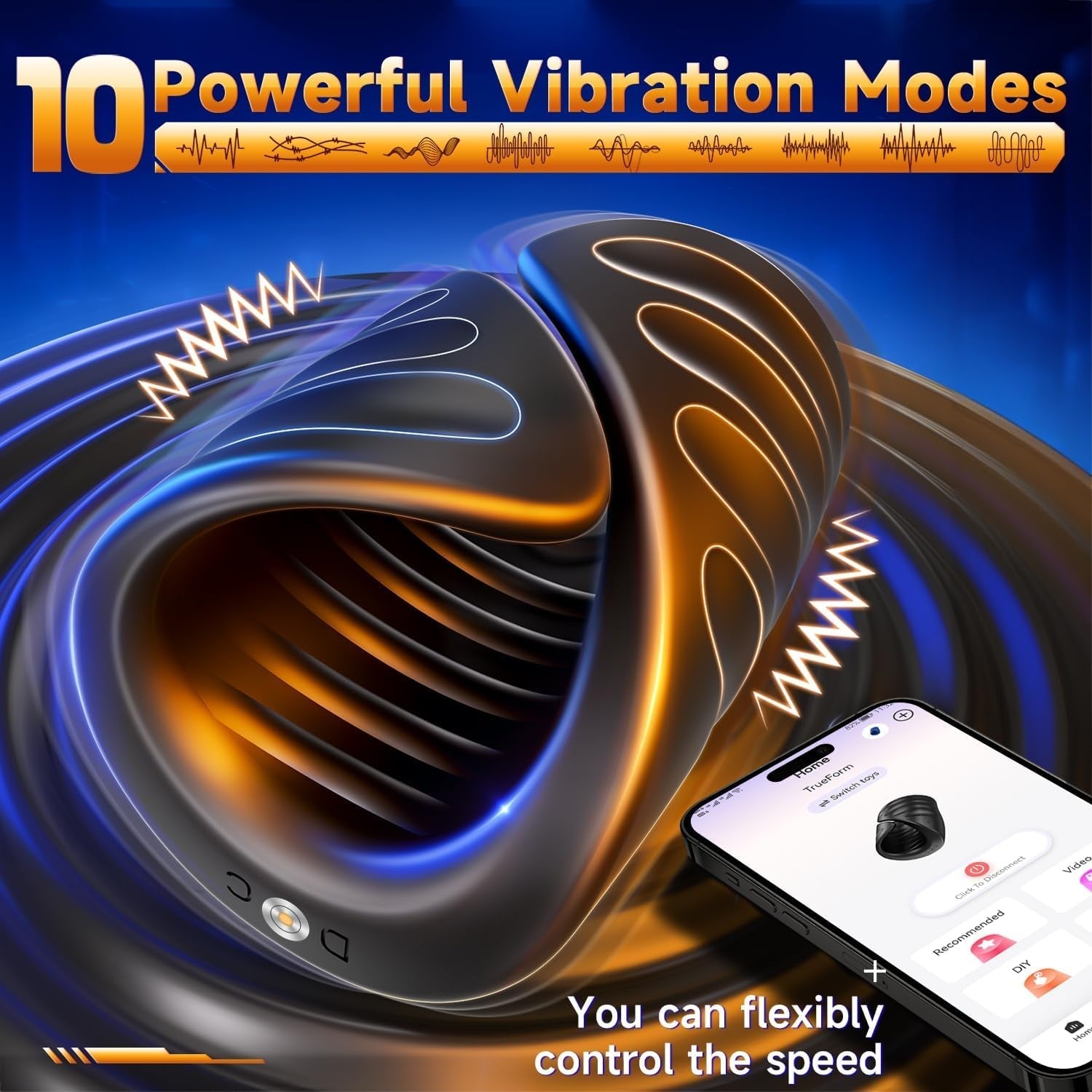 VixenGrip Flex App Adjustable Male Masturbator Stroker
