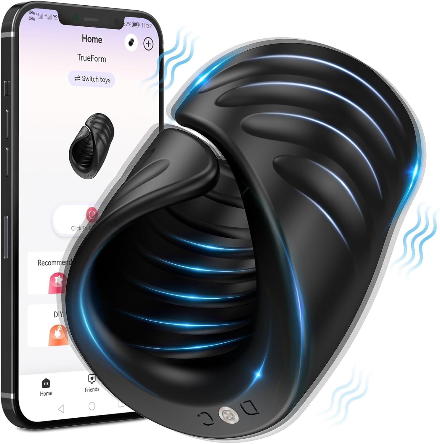 VixenGrip Flex App Adjustable Male Masturbator Stroker