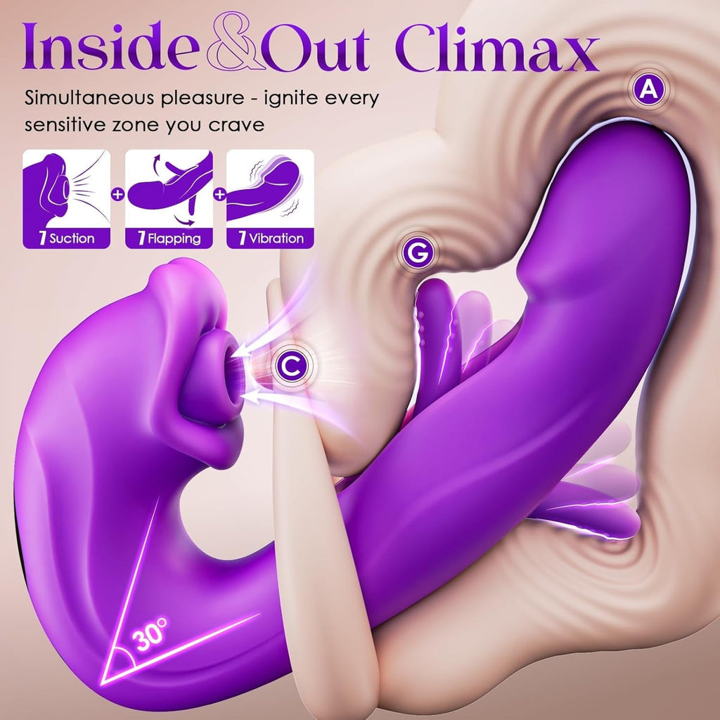 VixenNova AI Suction G-Spot Flapping Vibrator