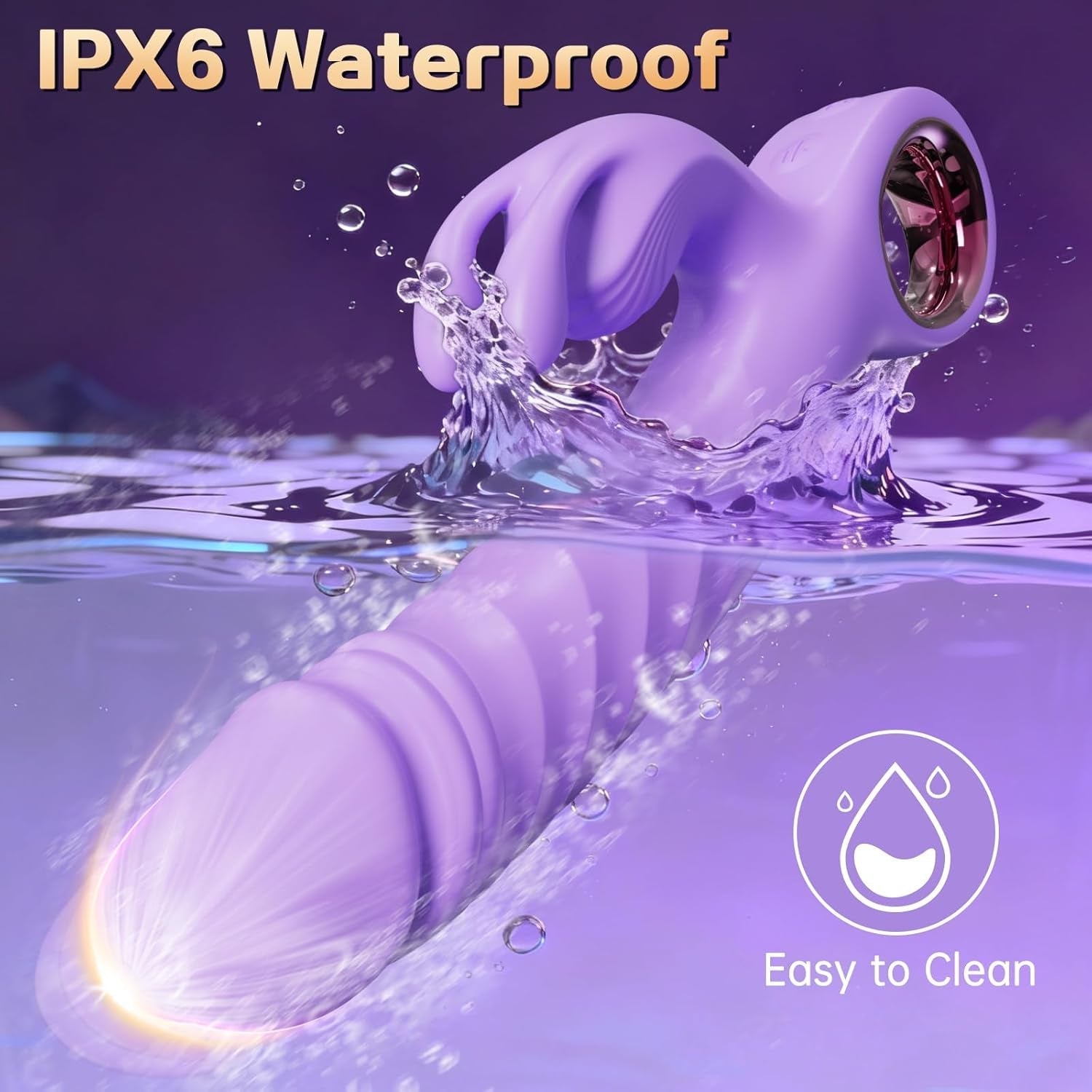 VixenPulse 3-in-1 Thrusting Rabbit Vibrator