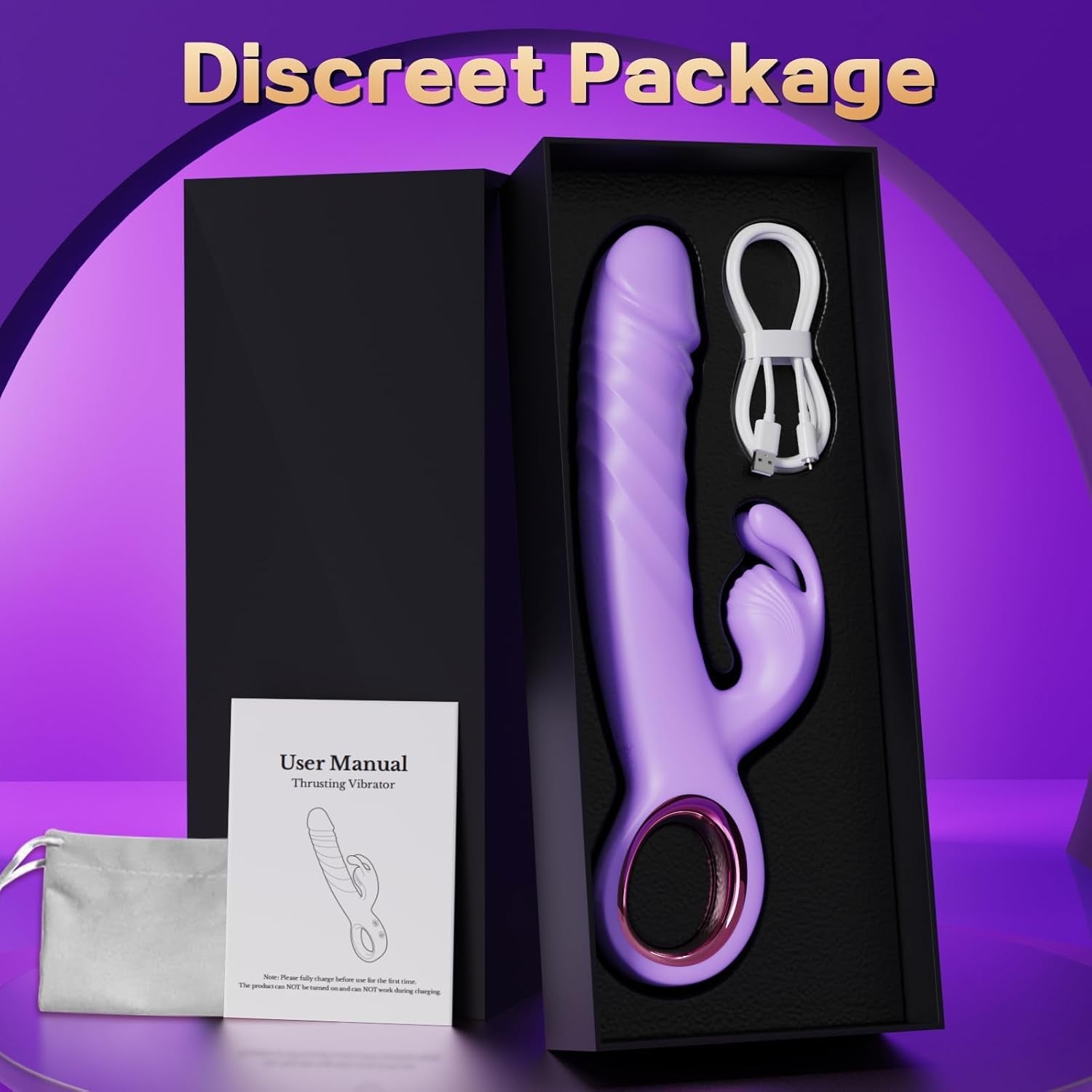 VixenPulse 3-in-1 Thrusting Rabbit Vibrator