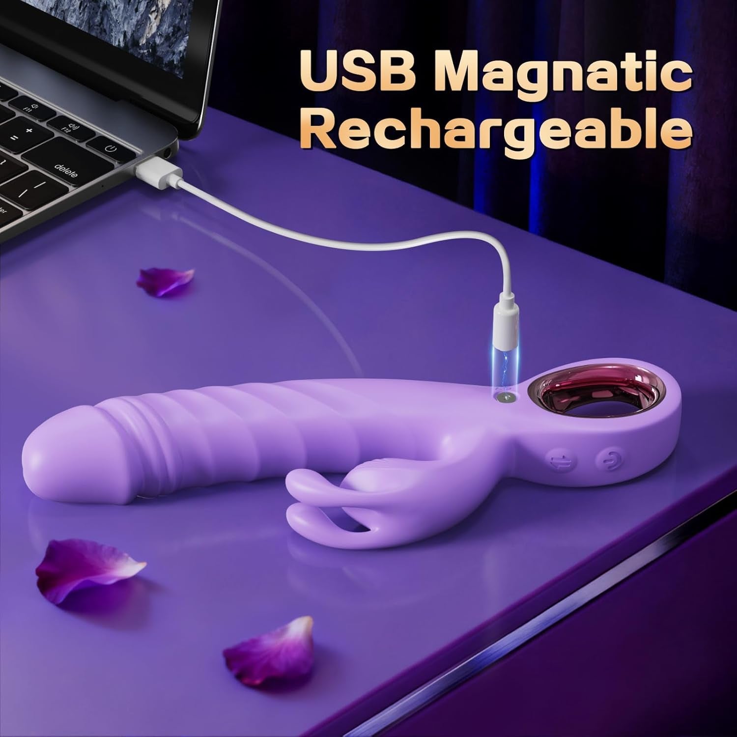 VixenPulse 3-in-1 Thrusting Rabbit Vibrator