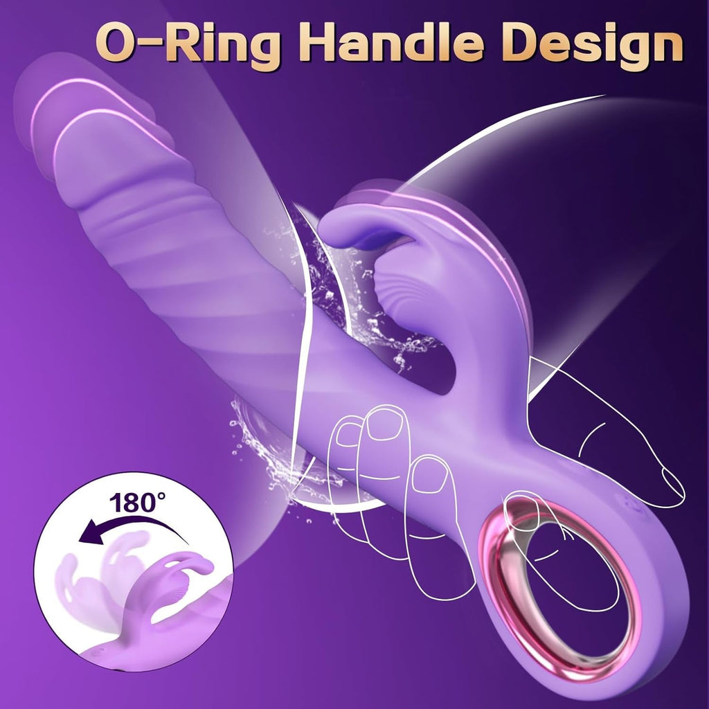 VixenPulse 3-in-1 Thrusting Rabbit Vibrator