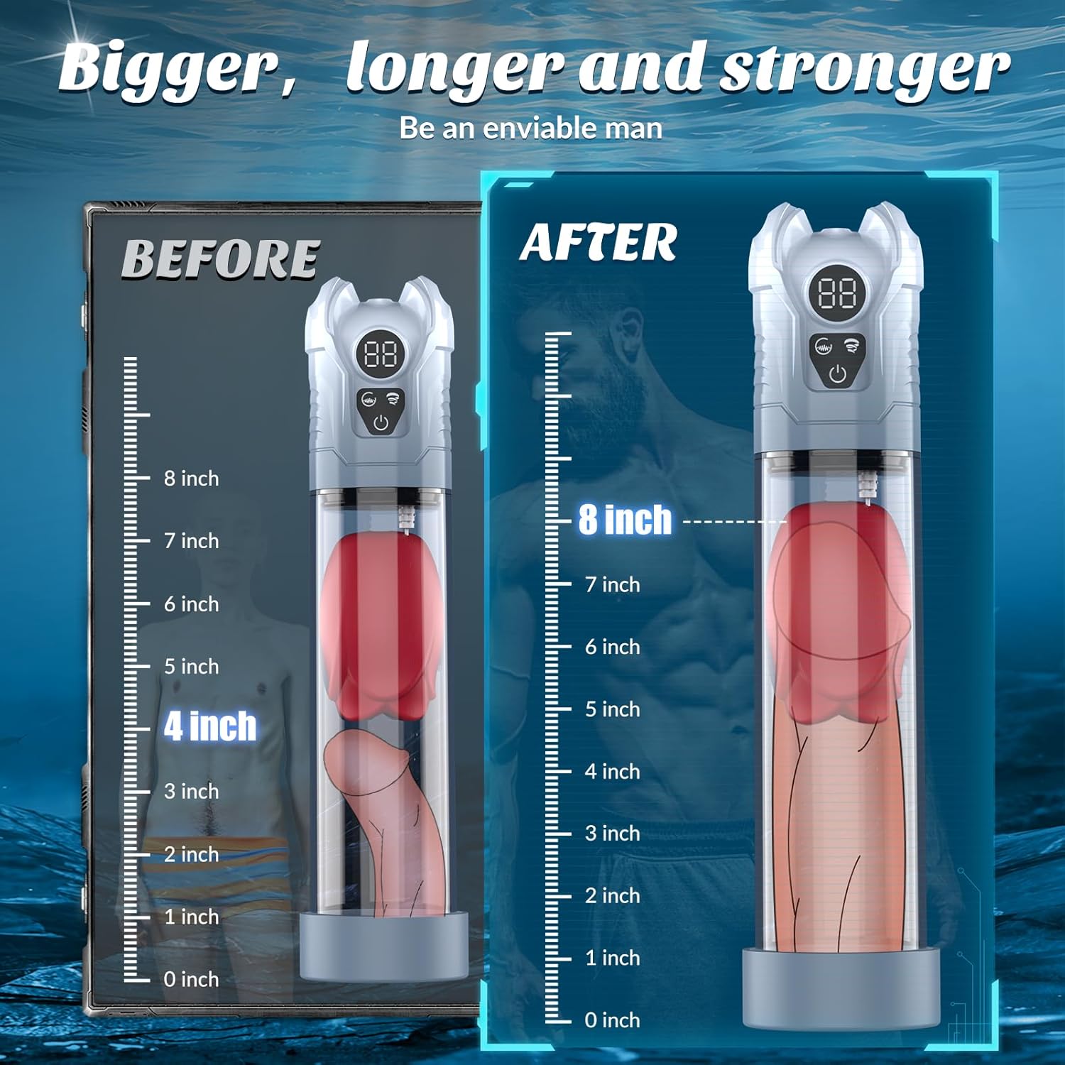VixenRose 7X Vibe Penis Pump