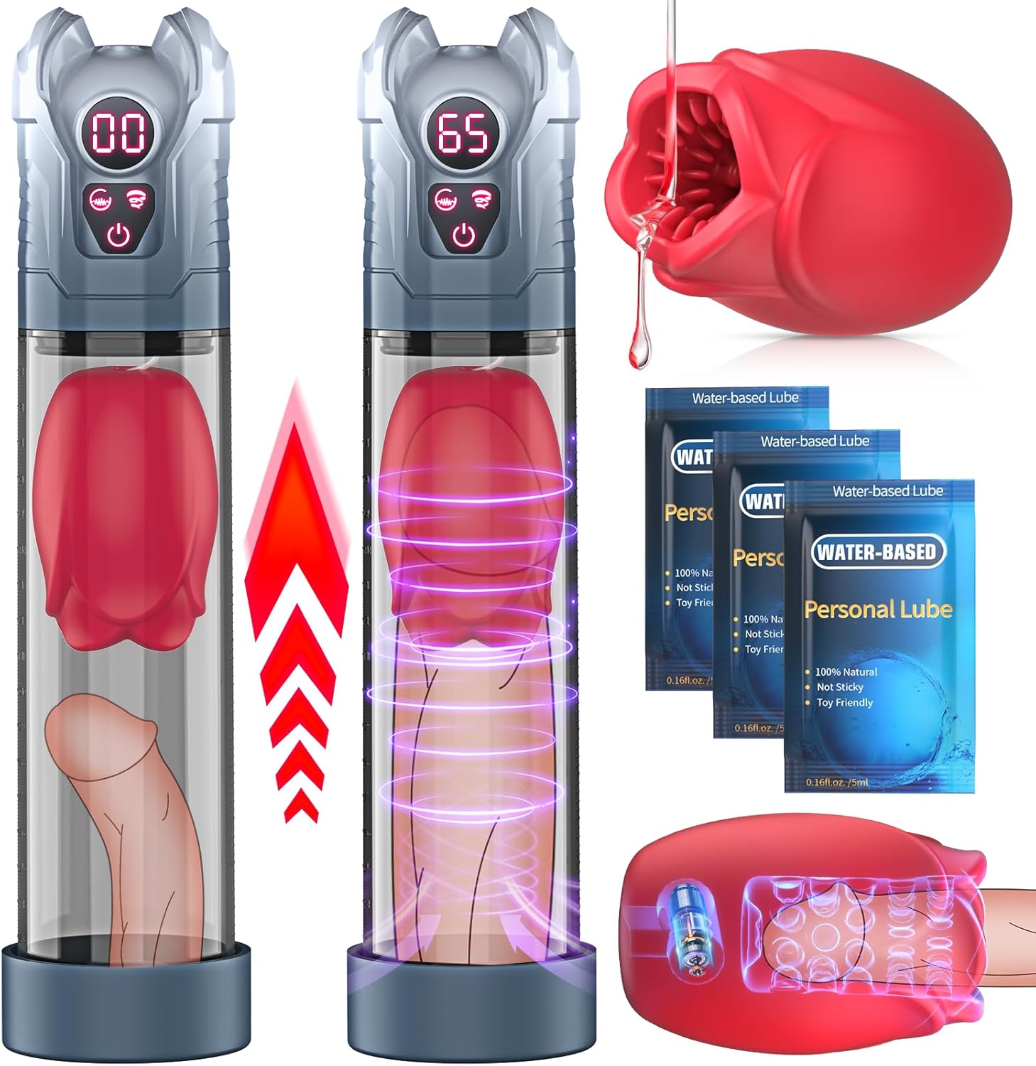 VixenRose 7X Vibe Penis Pump