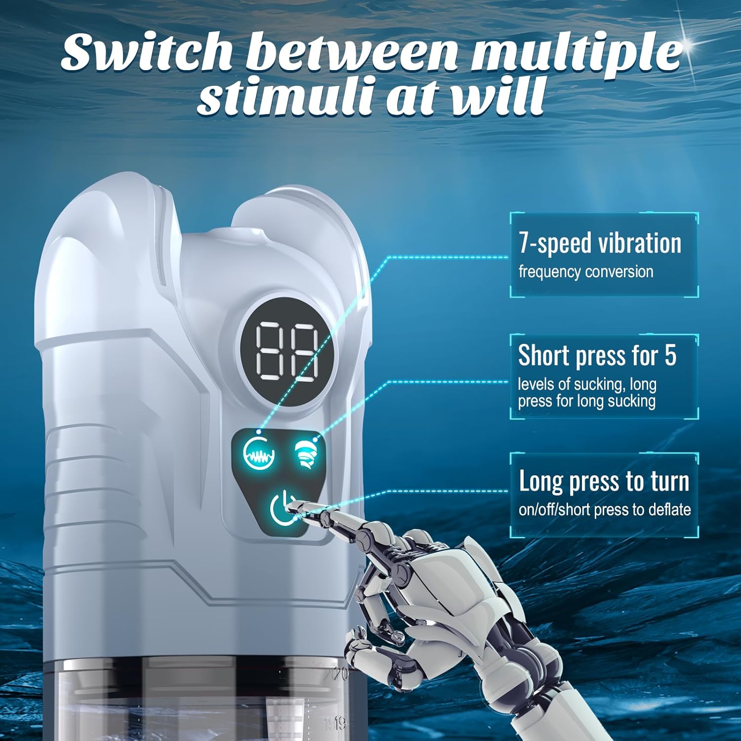 VixenRose 7X Vibe Penis Pump