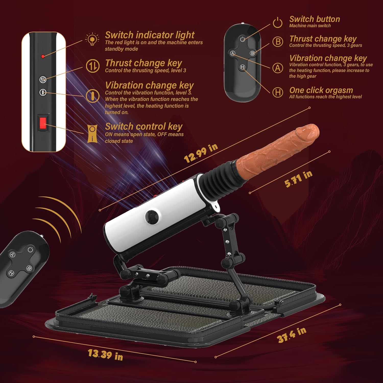 VixenVault Thrusting Handbag Sex Machine