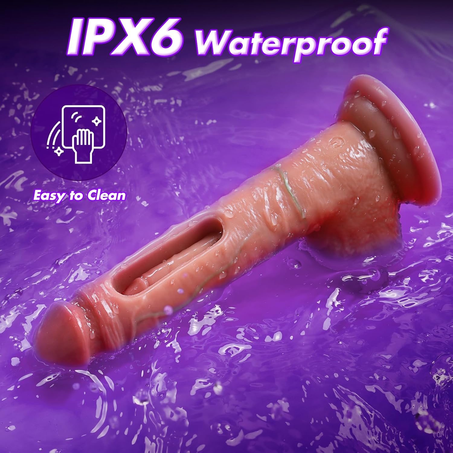 VixenWave 8.5'' Remote Control Flapping Dildo Vibrator