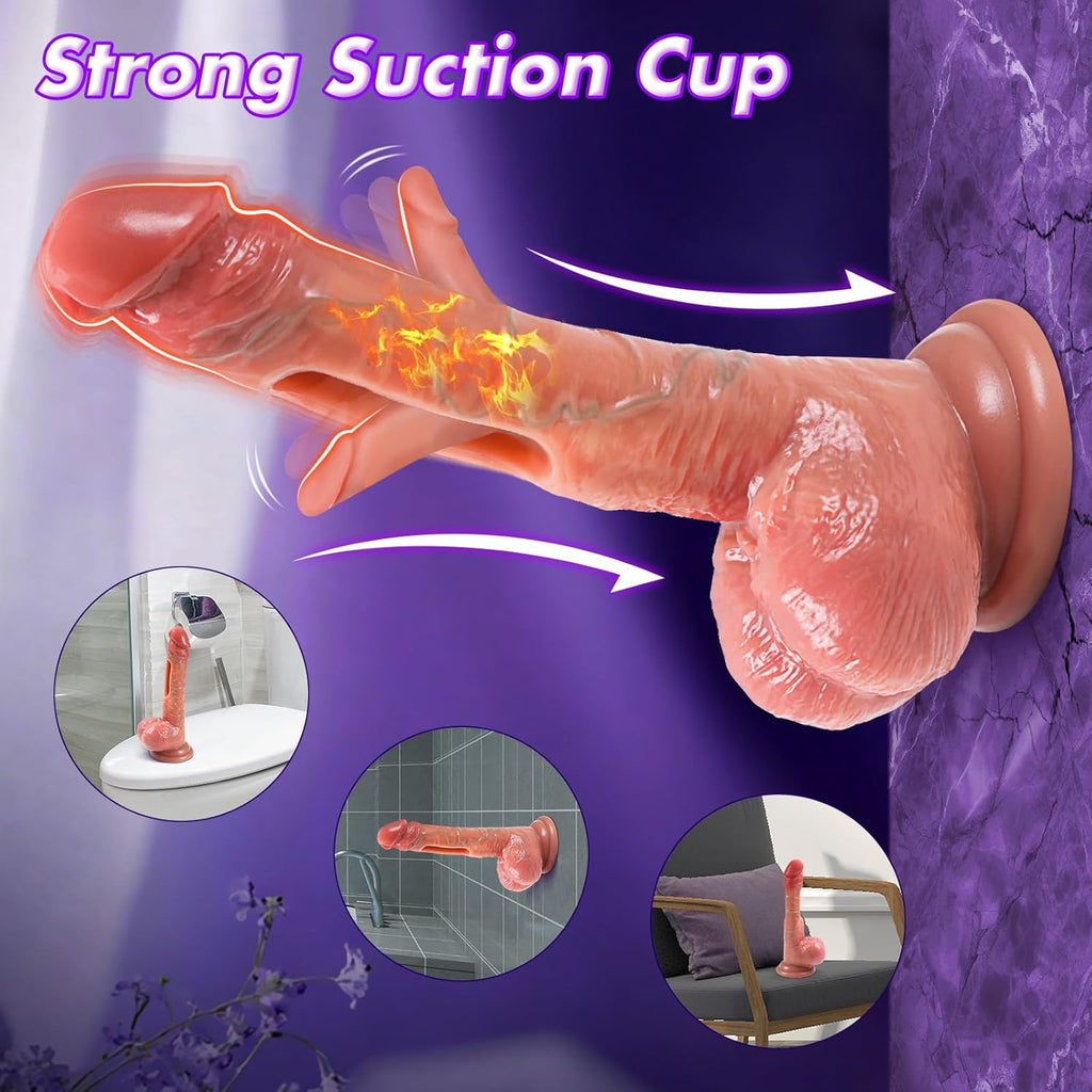 VixenWave 8.5'' Remote Control Flapping Dildo Vibrator