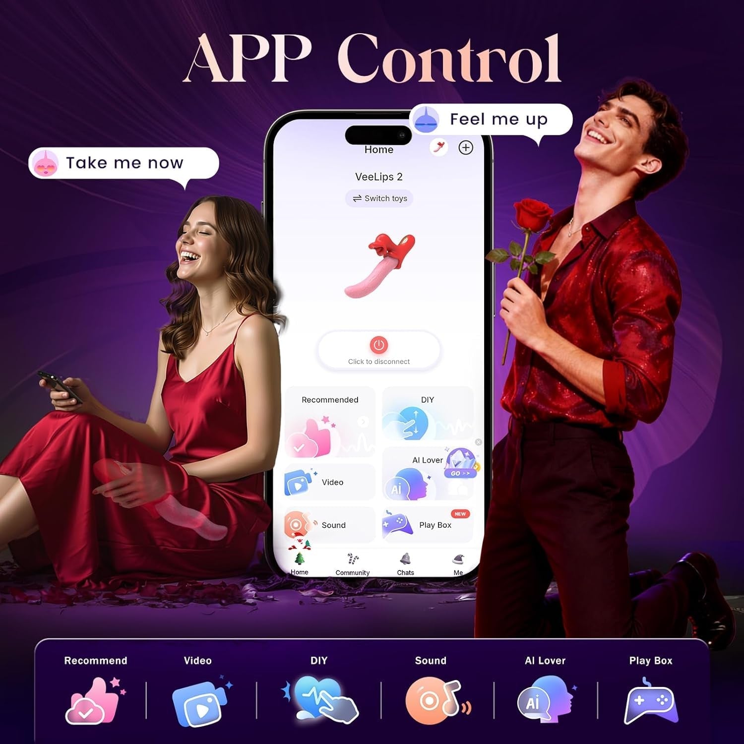 VixenWave Smart Tongue Rabbit Vibrator
