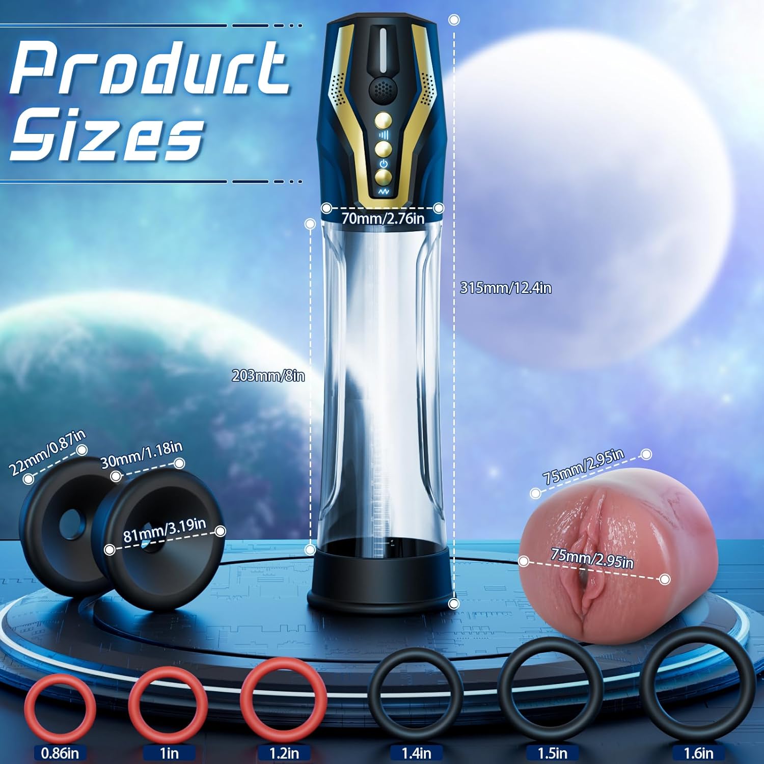 VocalPump 4X Smart Penis Pump Stroker