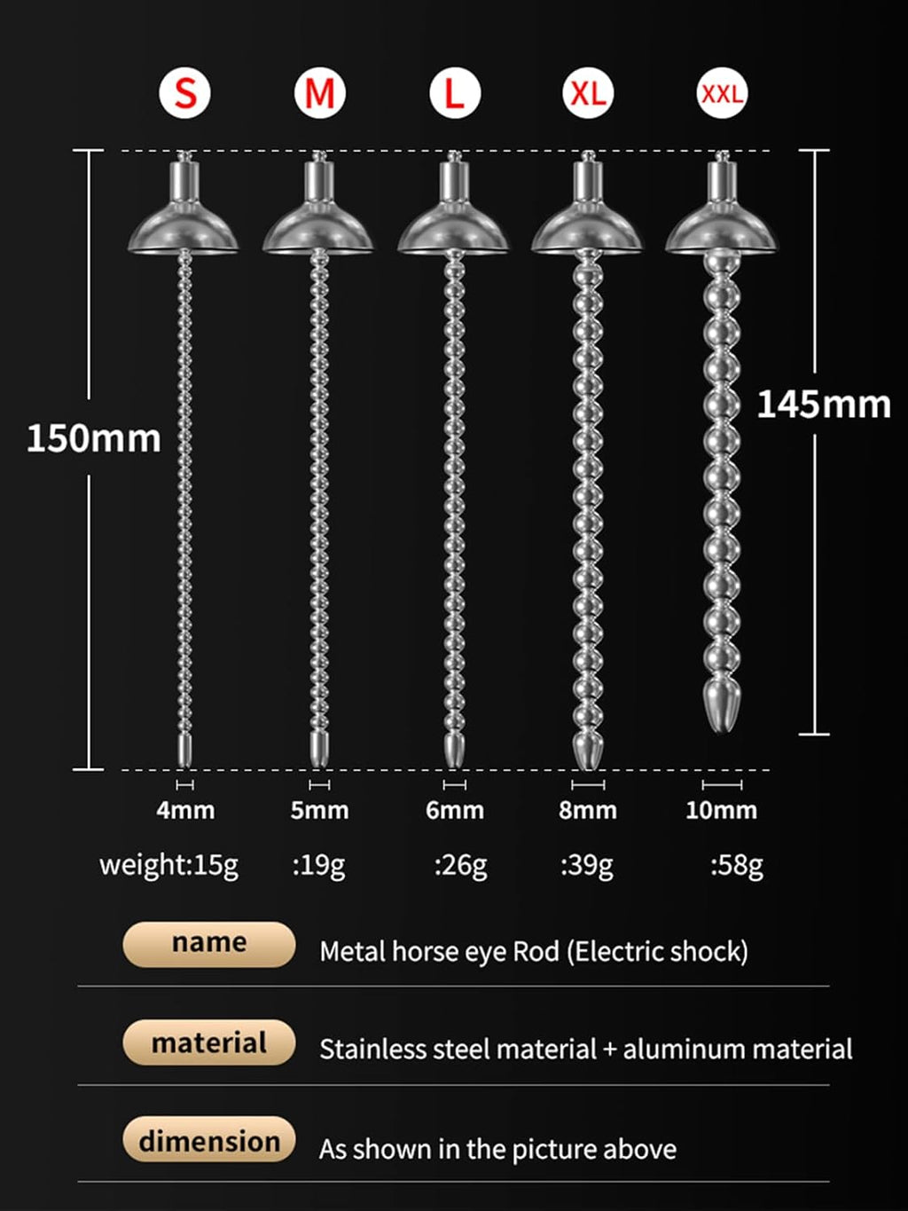 VoltRod Electric Urethral & Penis Ring Toy Set