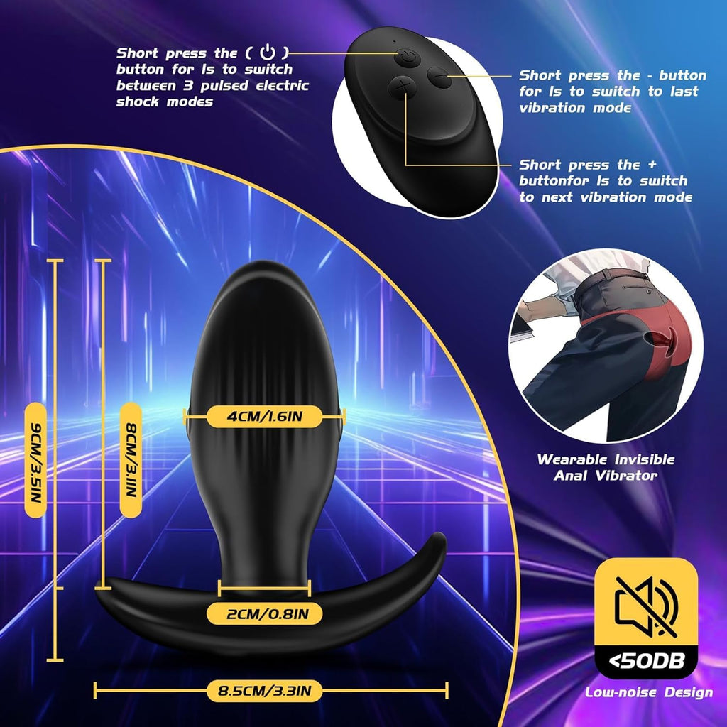 VoltSpire Triple-Stim Electro-Shock Anal Plug