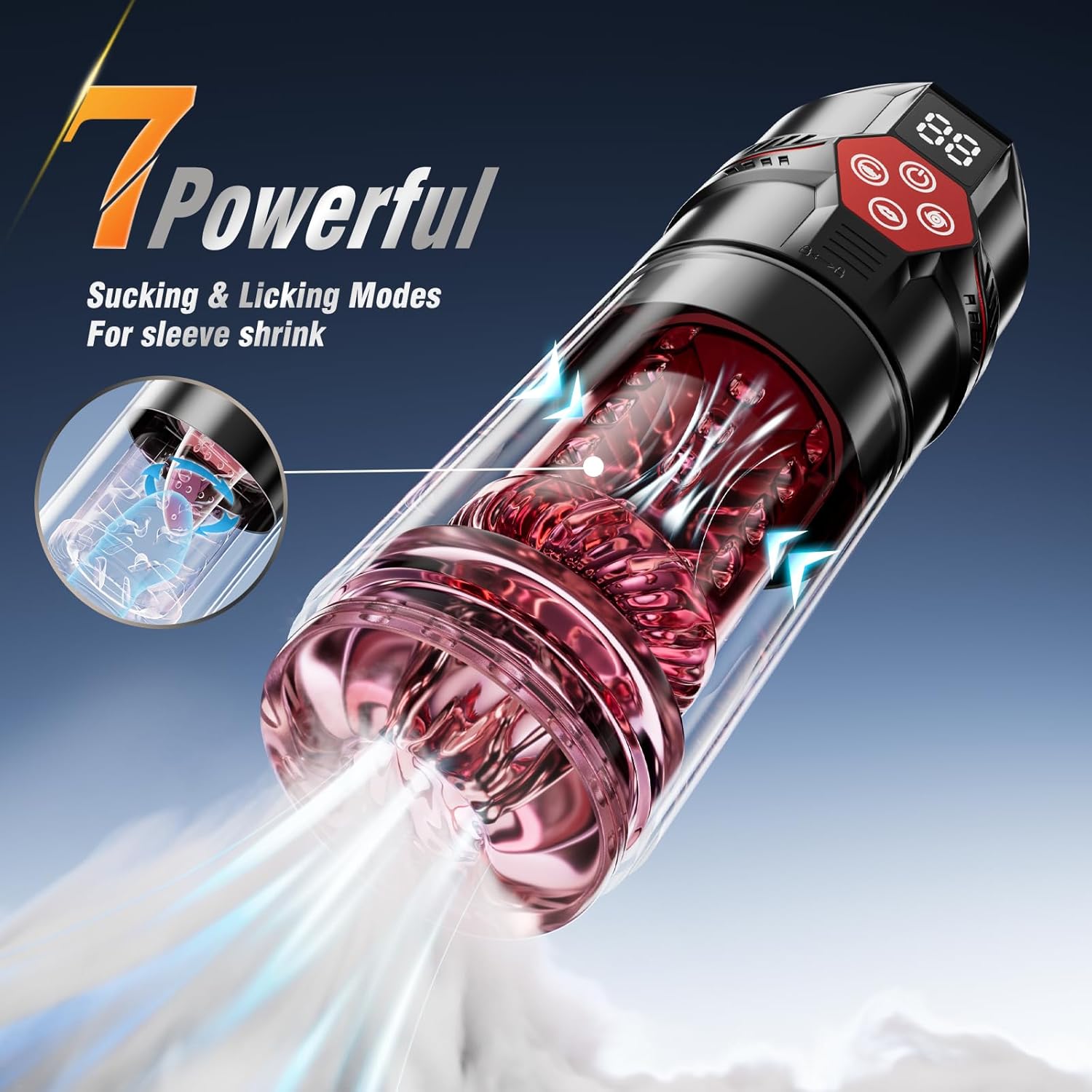 VortexPulse 6-in-1 Stroker Machine