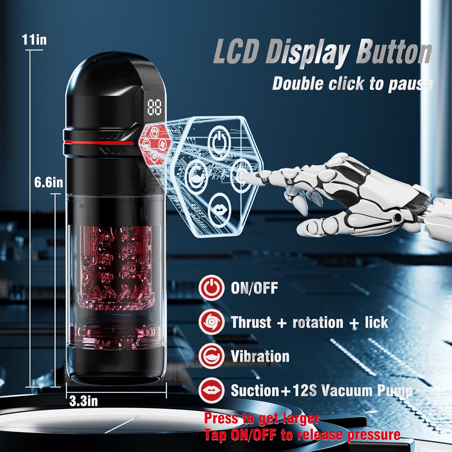 VortexPulse 6-in-1 Stroker Machine