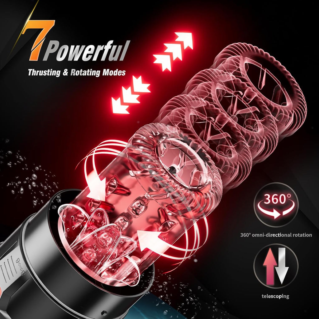 VortexPulse 6-in-1 Stroker Machine