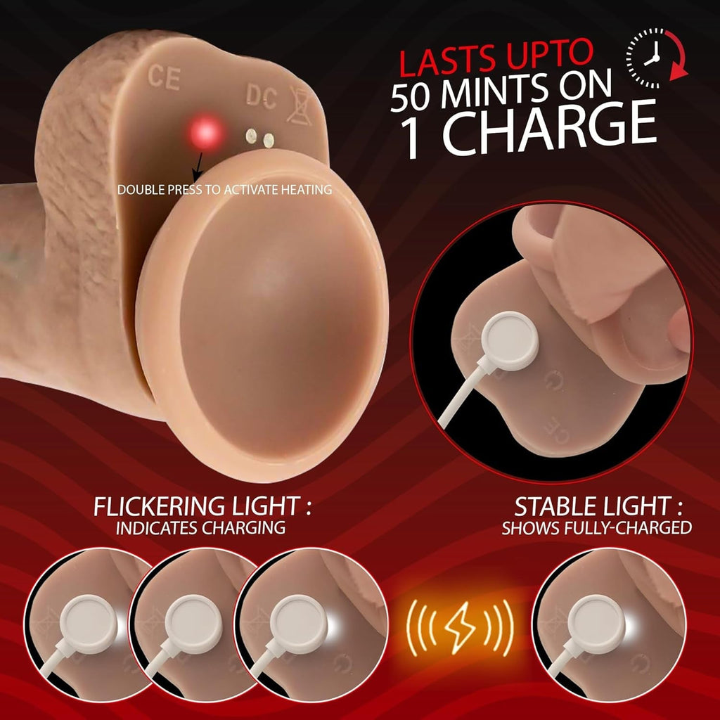 WarmRush Heated Thrusting G-Spot Dildo
