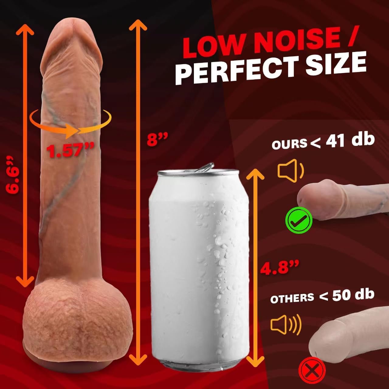 WarmRush Heated Thrusting G-Spot Dildo