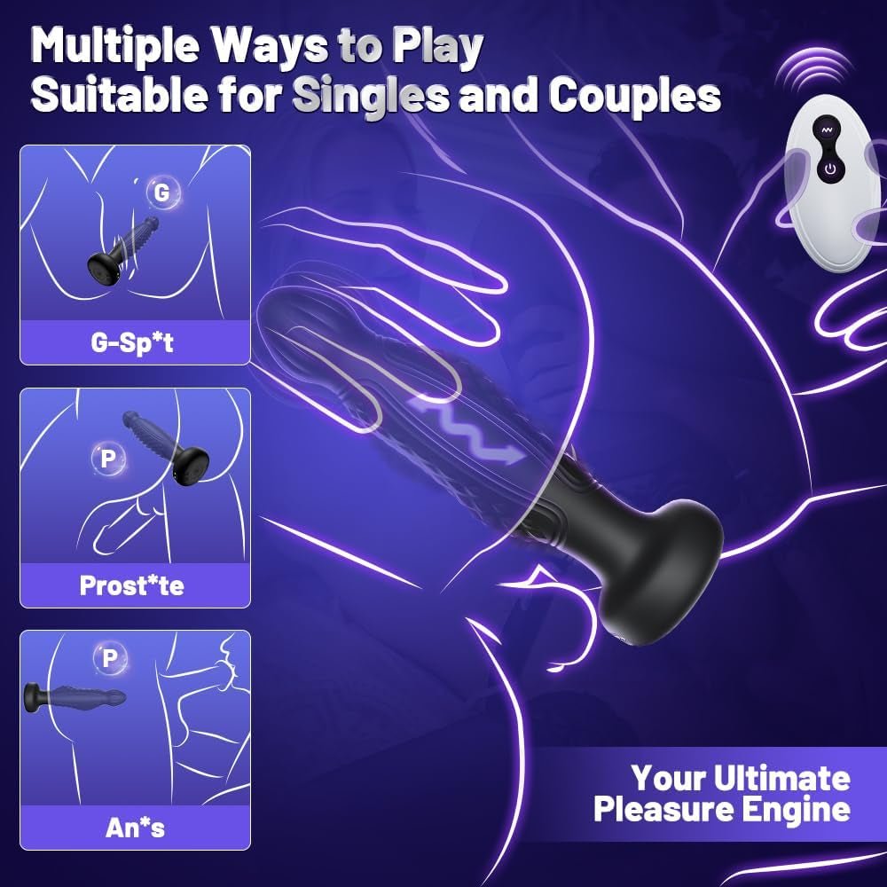 WaveWrithe AI App-Controlled Wriggling Prostate Massager