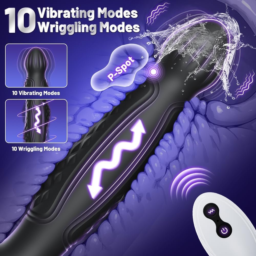 WaveWrithe AI App-Controlled Wriggling Prostate Massager