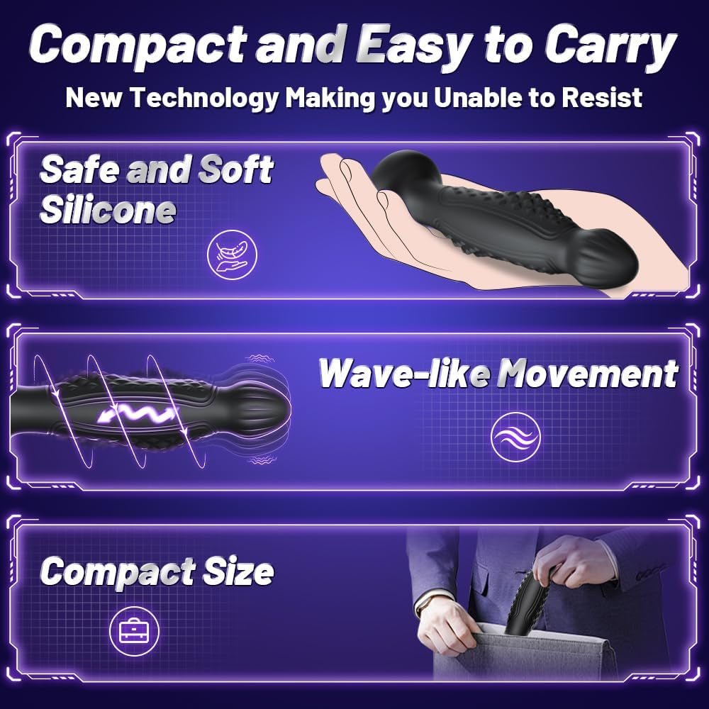 WaveWrithe AI App-Controlled Wriggling Prostate Massager