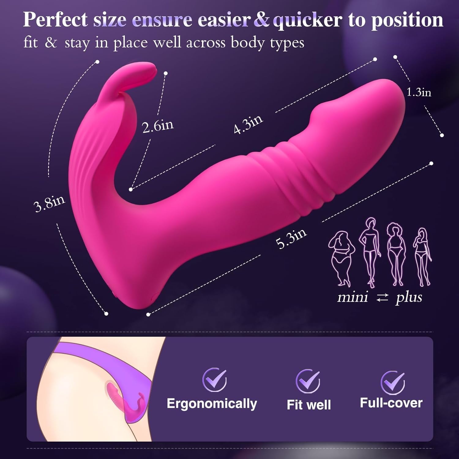 PulseFlex Wearable Panty Thrusting Rabbit Vibrator