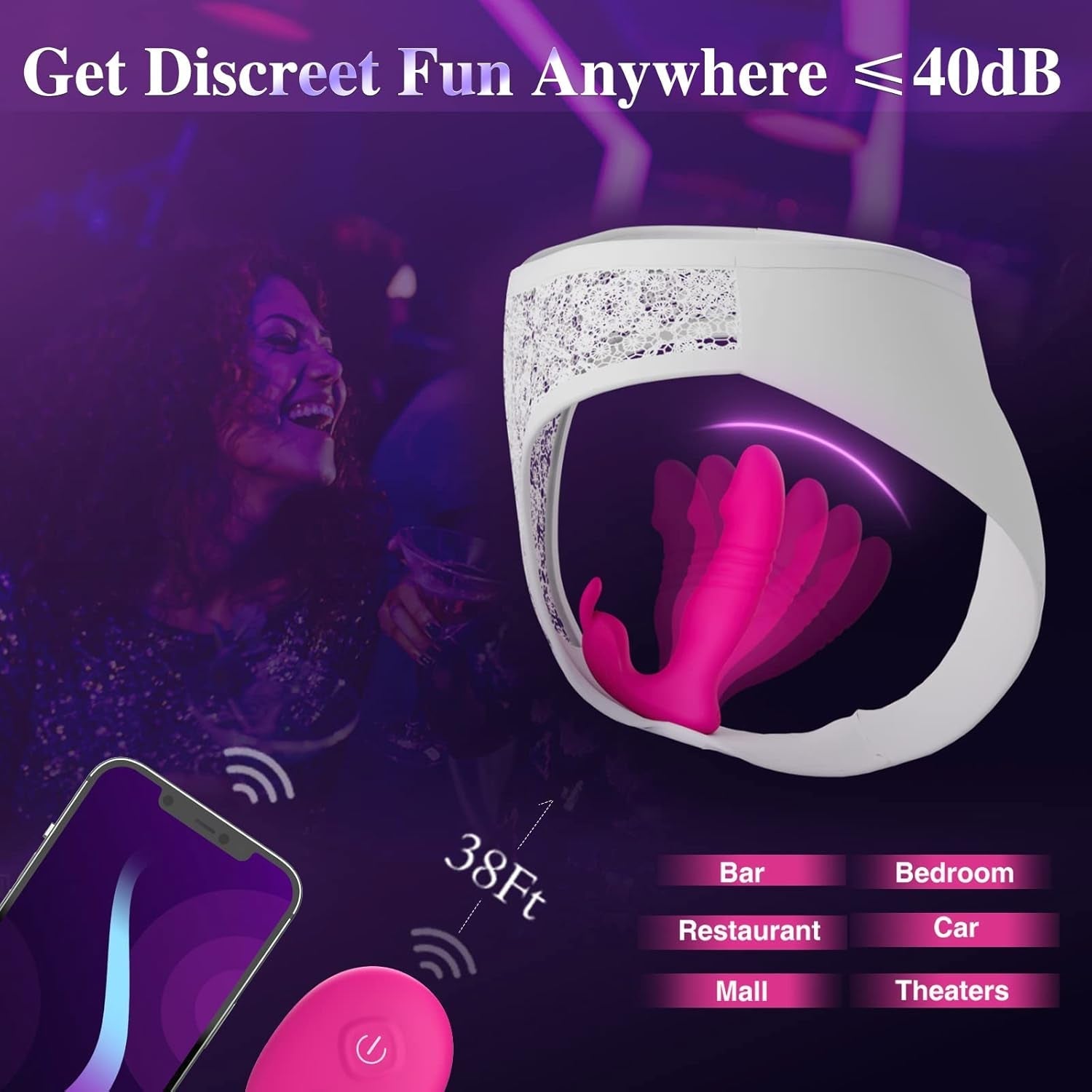 PulseFlex Wearable Panty Thrusting Rabbit Vibrator