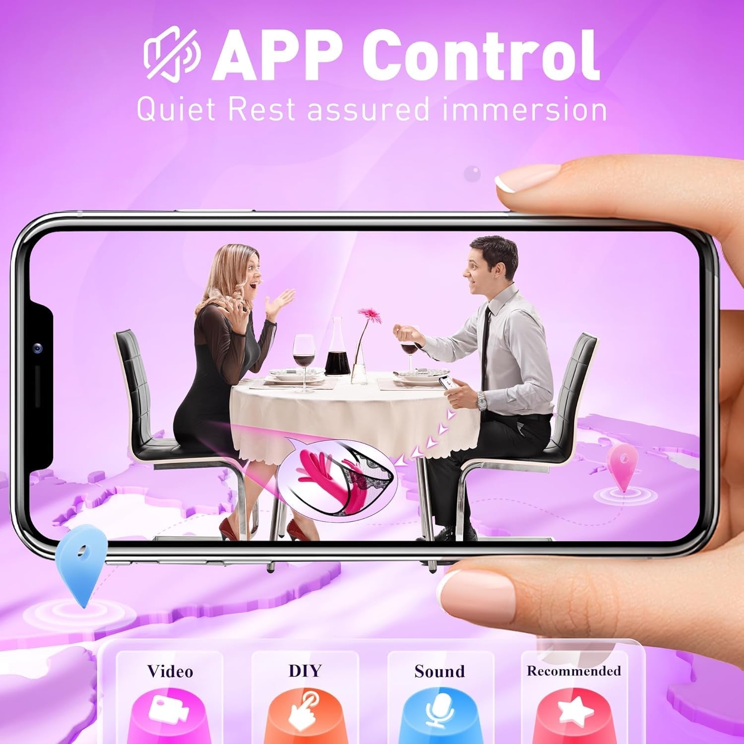 PulseFlare Wearable Rabbit Vibrator with App Control