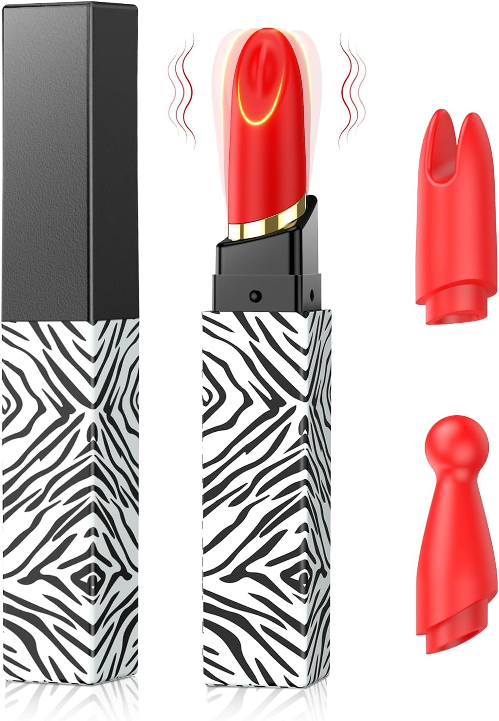 WhisperDot 3-Head Lipstick Bullet Vibrator
